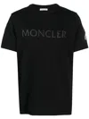 Moncler Logo Patch Cotton Sweatshirt In Black