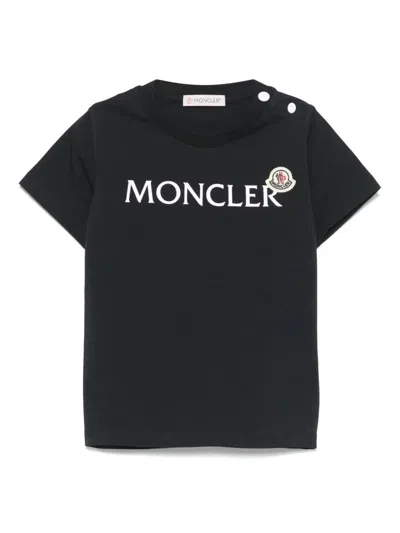 MONCLER LOGO PRINT COTTON T-SHIRT