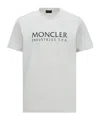 Moncler Logo-print Cotton T-shirt In Gray