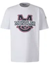 Moncler Logo Pattern Cotton T-shirt In White
