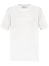 Moncler Logo-print Cotton T-shirt In White