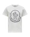 Moncler Boys White Kids Logo-print Short-sleeve Cotton-jersey T-shirt 4-14 Years In White