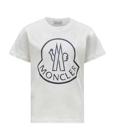 MONCLER MONCLER ENFANT LOGO PRINTED CREWNECK T-SHIRT