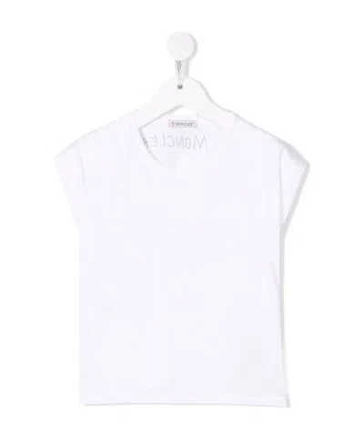 Moncler Logo-print Cotton T-shirt In White