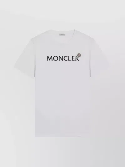 MONCLER LOGO PRINT CREW NECK T SHIRT