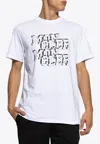 Moncler Logo Print Crewneck T-shirt In White