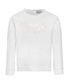 Moncler Logo-print Detail Sweatshirt In White