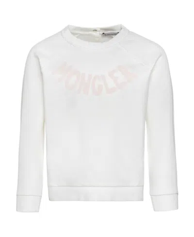 Moncler Logo-print Detail Sweatshirt In White