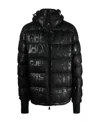 Moncler Logo-print Down Puffer Jacket In Black
