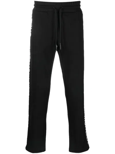 Moncler Logo-print Drawstring Track Pants In Schwarz