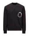 Shop Moncler Logo Motif Sweatshirt In Black