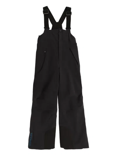 Moncler Logo-print Dungarees In Black