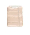 Moncler Logo Print Holding Bag In Nude