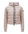 Moncler Logo-print Hooded Padded Jacket In Nude