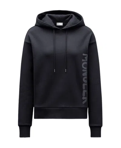 Moncler Logo-print Hoodie In Black