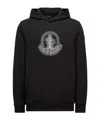Moncler Hooded Sweater Kangaroo Pocket In Black