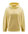 Moncler Logo-print Hoodie In Yellow