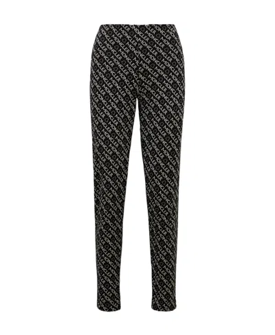 Moncler Logo-print Jersey Trousers In Black