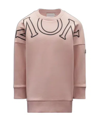 Moncler Logo-print Jumper Dress In Pink