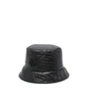 Moncler Logo-print Padded Bucket Hat In Black