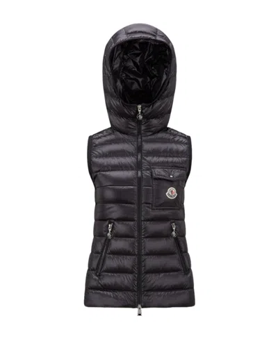 Moncler Logo-print Padded Gilet In Black