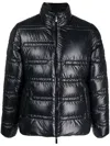 Moncler Logo-print Padded Jacket In Black