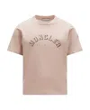 Moncler Logo-print Polka-dot T-shirt In Pink
