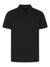 Moncler Logo-print Polo Shirt In Black