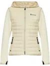 Moncler Logo-print Puffer Jacket In Neutrals