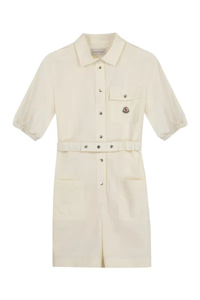 MONCLER LOGO PRINT SHORT SLEEVE BABY-ROMPER
