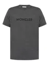 Moncler Logo-print Short-sleeve T-shirt In Gray