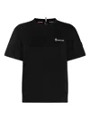 Moncler Grenoble Woman T-shirt Black Size M Cotton In Black
