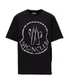 Moncler Logo-print Short-sleeve T-shirt In Black