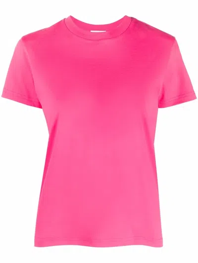Moncler Logo Print Short-sleeve T-shirt In Pink
