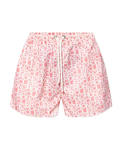 MONCLER LOGO PRINT SHORTS