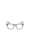 Moncler Logo-print Square-frame Glasses In Black