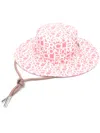 Moncler Logo Printed Bucket Hat In Rosa