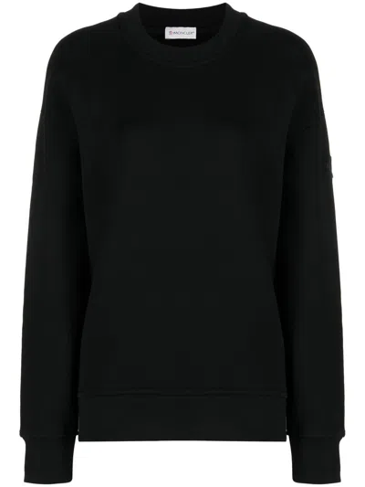 Moncler Logo-print Sweatshirt In Black