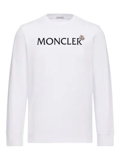 Moncler Logo-print Sweatshirt In White