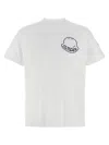 Moncler Printed T-shirt In Cotton In White