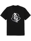 Moncler Printed Short-sleeved T-shirt In 998 - Black