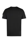Moncler Crew Neck Short Sleeves Sweater In Black