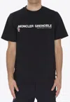 Moncler Crew Neck Short Sleeve Straight Hem T-shirt In Black