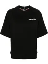 Moncler Grenoble Embossed Logo Cotton Jersey T-shirt In Black
