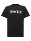 Moncler Mens Black Crewneck Brand-print Regular-fit Cotton-jersey T-shirt Xxl In Black
