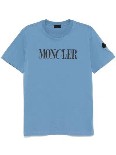 Moncler Logo-print T-shirt In Blue