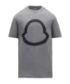 Moncler Logo-print T-shirt In Gray