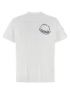 Moncler Men Logo Cotton T-shirt White In White