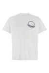 Moncler Men Logo Cotton T-shirt White In White