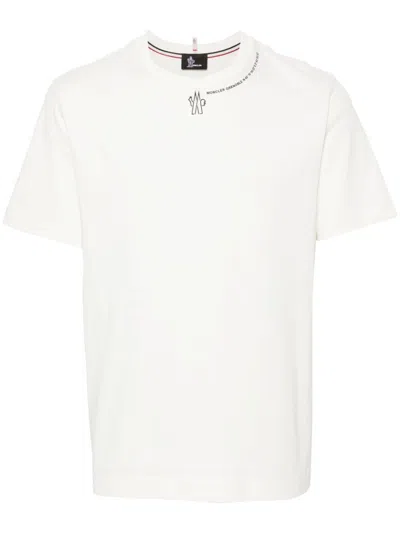 Moncler Logo-print T-shirt In Neutrals